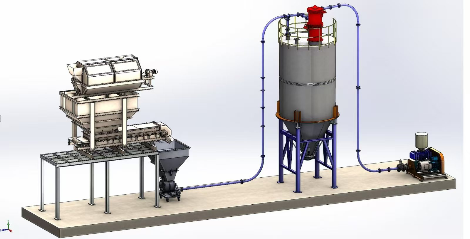 气力输送压送罐 仓泵发送罐的安装与调试